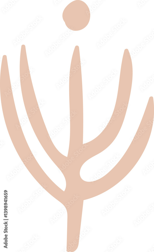 Obraz premium Abstract Botanical Symbol