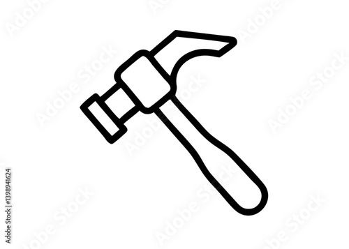 Pretty icons with black line drawings. Construction site.