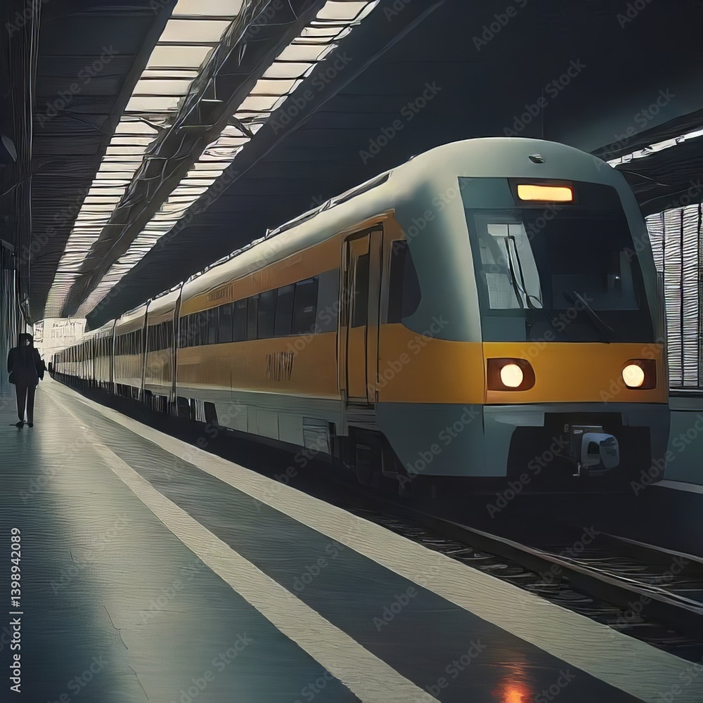 Fototapeta premium train in the station