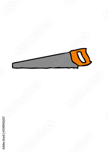 scie a bois dessin