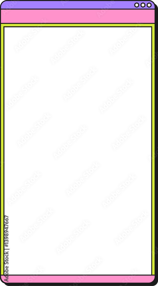 Lined Retro UI Internet Browser