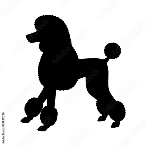 Poodle Silhouette - Elegant Dog Icon
