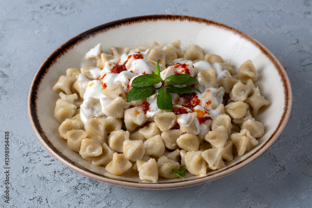 Traditional Turkish cuisine; Turkish ravioli, Turkish name; Manti - Kayseri manti