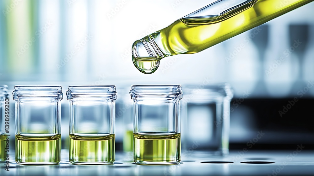Precision Pipetting of Oil into Glass Vials in a Controlled Laboratory Environment : Generative AI
