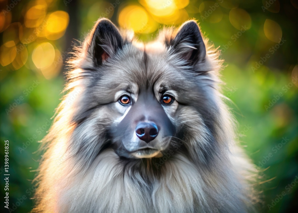 Majestic Keeshond Dog Portrait: Rule of Thirds Photography, Fluffy Spitz, Dog Breed, Canine, Pet, Animal, Puppy, Furry Friend Majestic Keeshond Dog Portrait: Rule of Thirds Photography, Fluffy Spitz, Dog Breed, Canine, Pet, Animal, Puppy, Furry Friend