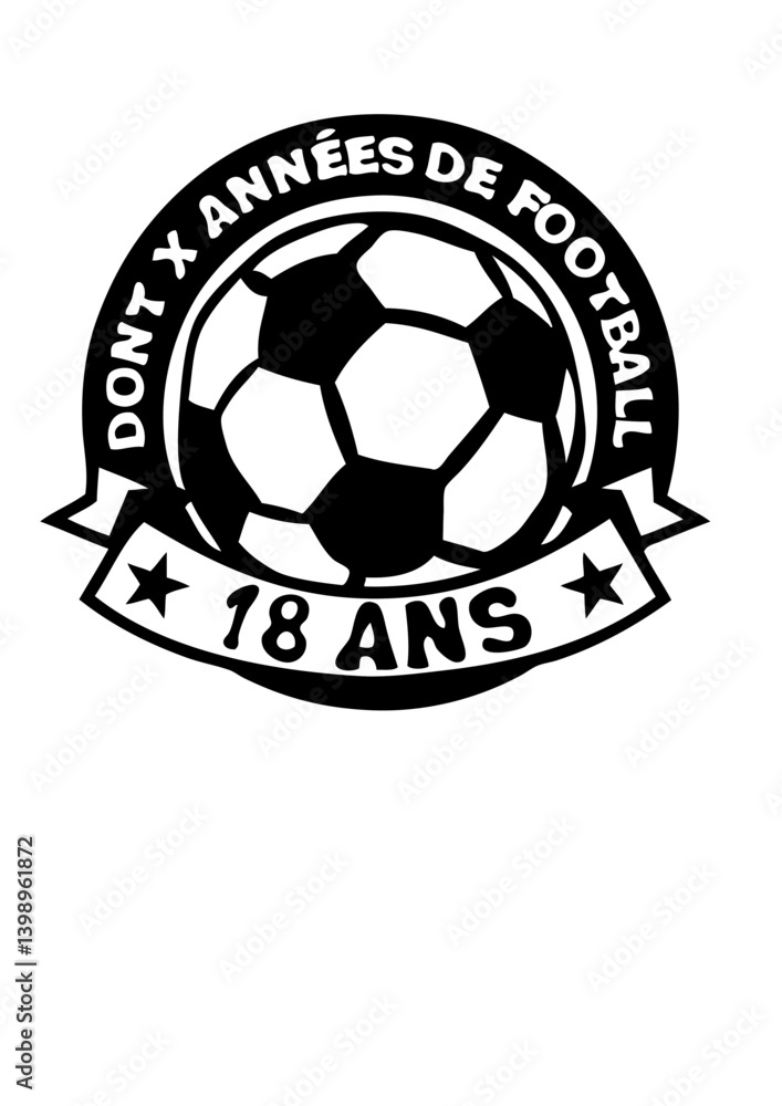 18 ans anniversaire football annee logo 18 ans anniversaire football annee logo