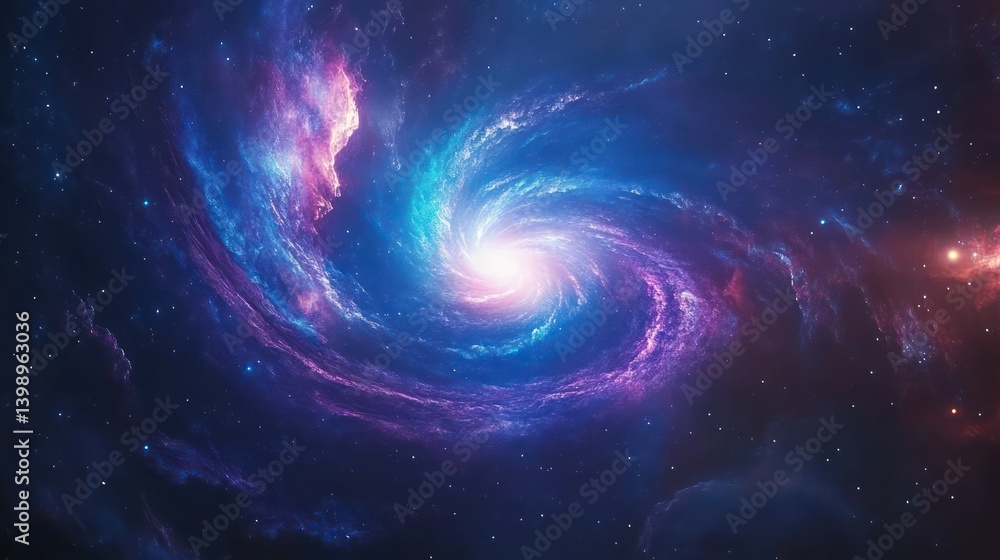 Fototapeta premium Abstract nebula colors space galaxy