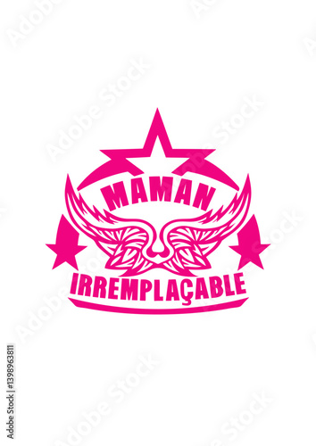maman irremplacable aile aille logo fete des meres