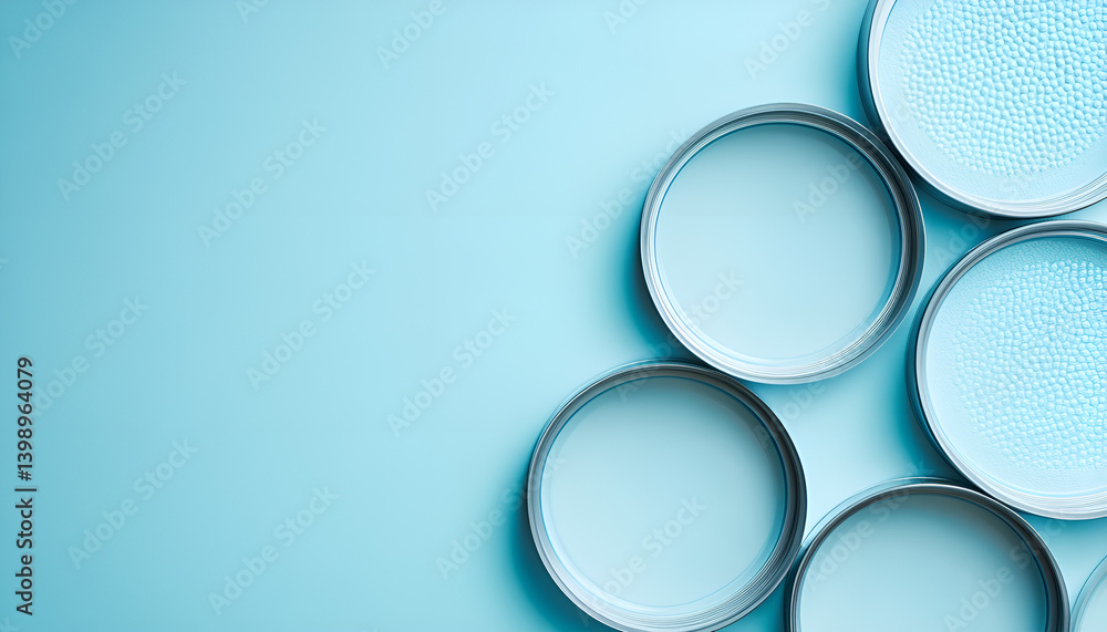 A blue background with a blue plate in the middle A blue background with a blue plate in the middle
