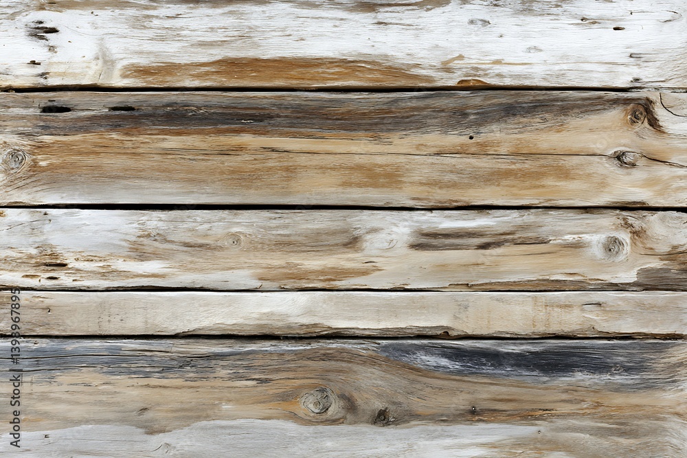 Naklejka premium Rustic Wood Wall White Background Isolated 