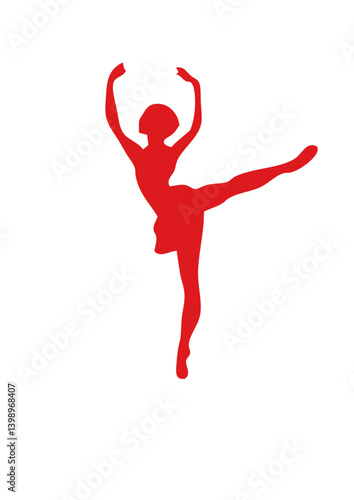 danseuse de ballet classique dessin logo