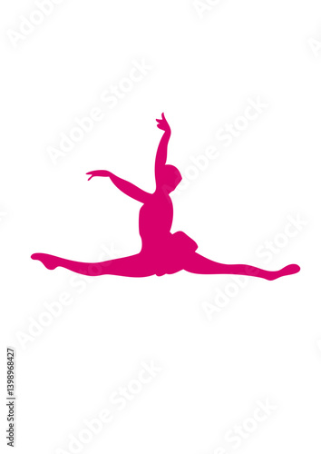 danseuse de ballet classique dessin logo