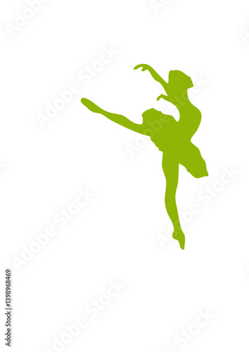danseuse de ballet classique dessin logo
