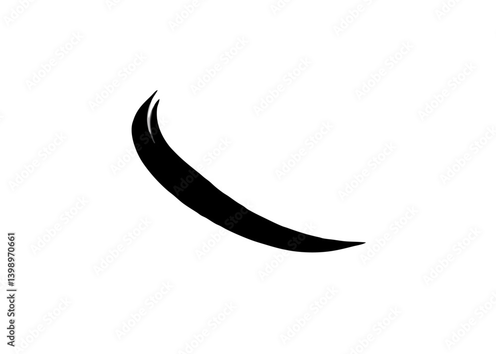 Elegant Black Curve: A minimalist portrayal of a sleek, curving black shape, evoking a sense of fluidity and sophisticated design. Elegant Black Curve: A minimalist portrayal of a sleek, curving black shape, evoking a sense of fluidity and sophisticated design.