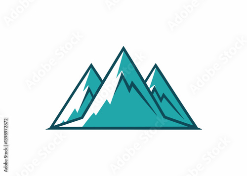 Peaks of Tranquility: Capturing the majestic beauty of a stylized mountain range, evoking a sense of peace, adventure, and the raw power of nature.