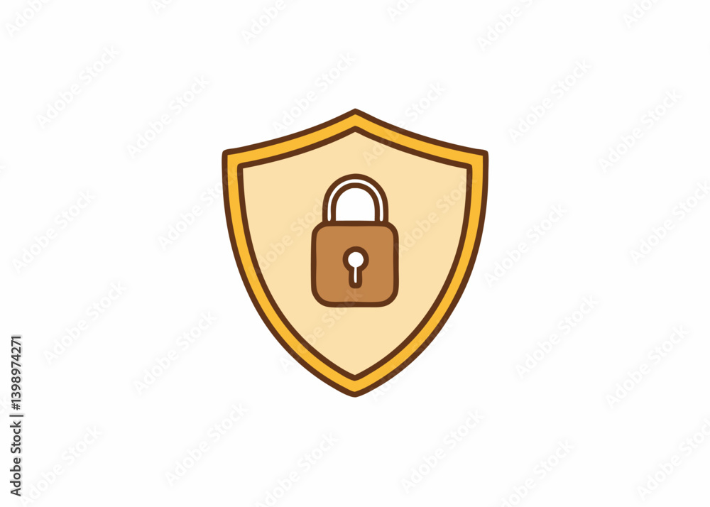 Digital Fortress: A simple yet powerful symbol of digital security, featuring a shield and padlock to represent safeguarding sensitive information and privacy in a connected world. Digital Fortress: A simple yet powerful symbol of digital security, featuring a shield and padlock to represent safeguarding sensitive information and privacy in a connected world.