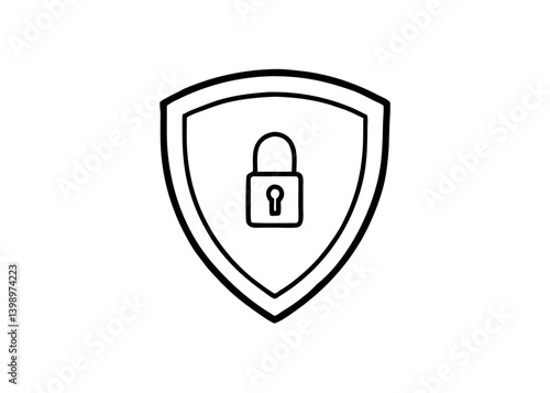 Digital Fortress: a simplistic graphic of security, the image is a symbol of protection