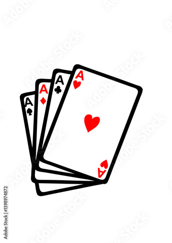 carte jeux poker as carre