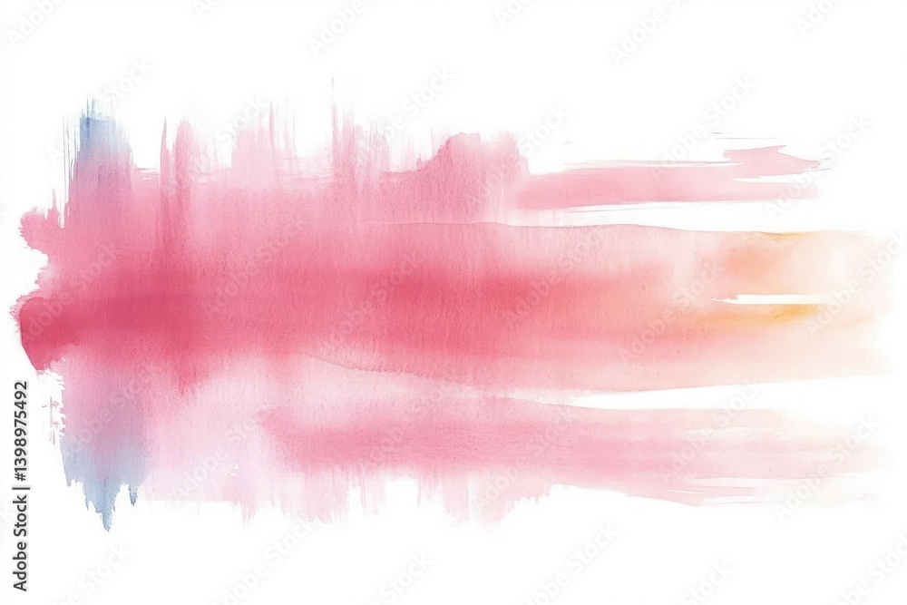 Pastel pink watercolor abstract background with soft brush strokes and paper texture Pastel pink watercolor abstract background with soft brush strokes and paper texture