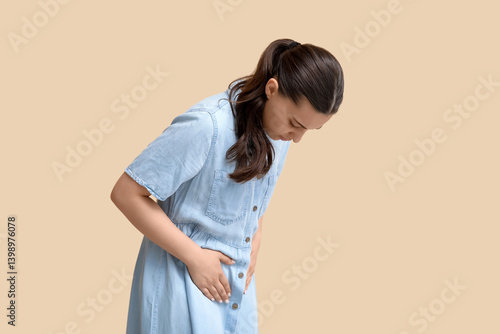 Young woman suffering from ...