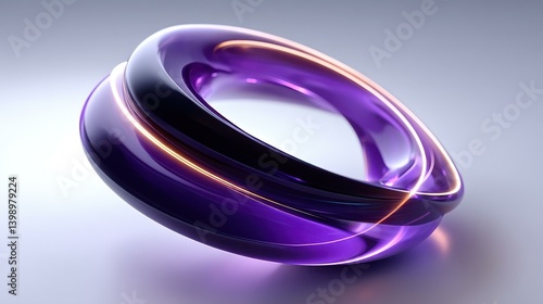 Stunning swirl of blue and purple light creates a captivating visual effect against a clean white backdrop.
