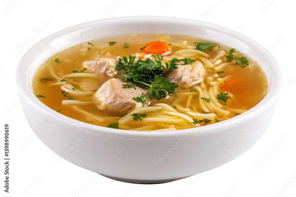 Warm Noodle Soup White Isolated Scene
Warm Noodle Soup White Isolated Scene