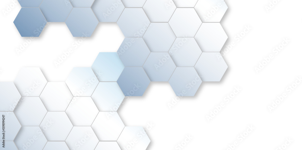 Geometric technology hexagons on water blue color background. geometric pattern with gradient. honeycomb vector illustration background. Geometric technology hexagons on water blue color background. geometric pattern with gradient. honeycomb vector illustration background.