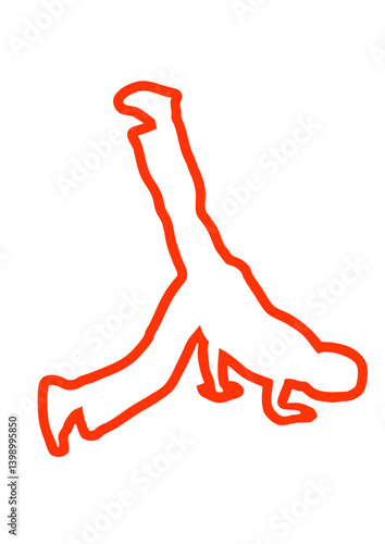 capoeira trace dessin ligne