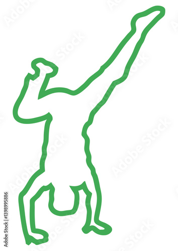 capoeira trace dessin ligne