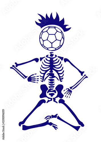 handball squelette logo club