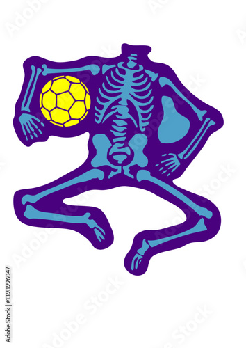 handball squelette logo club