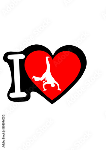 I love capoeira coeur