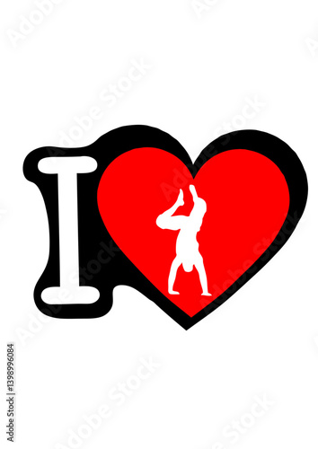 I love capoeira coeur