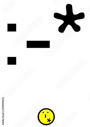 smiley bisous caractere alpha very numerique symbole