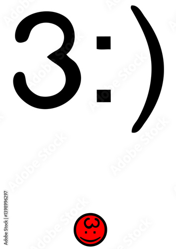 smiley diable caractere alpha very numerique symbole
