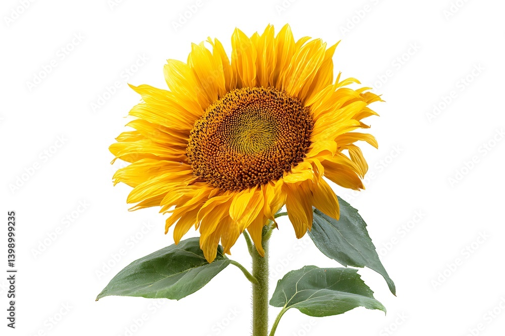 Naklejka premium Loose bloom against white backdrop 