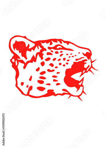 panthere tete profil animal sauvage