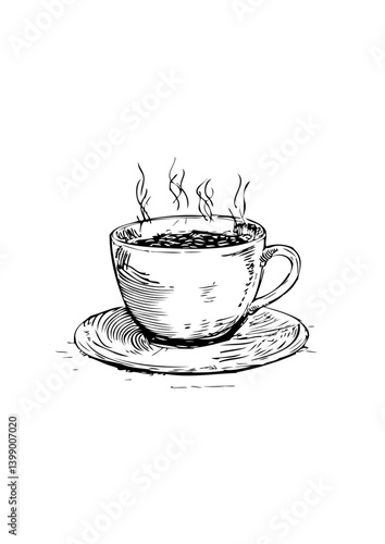Tasse de café dessin