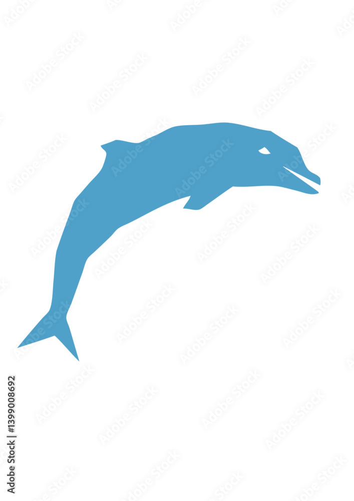 Obraz premium dauphin cartoon dessin