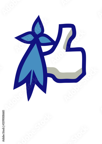 Breton hermine logo aime face pouce ok valide bretagne symbole