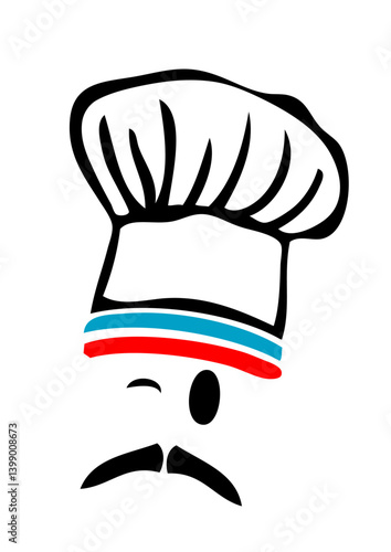 chef toque cuisinier ouvrier France moustache