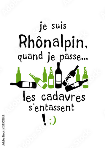 rhonalpin cadavre entasse bouteille biere humour alcool