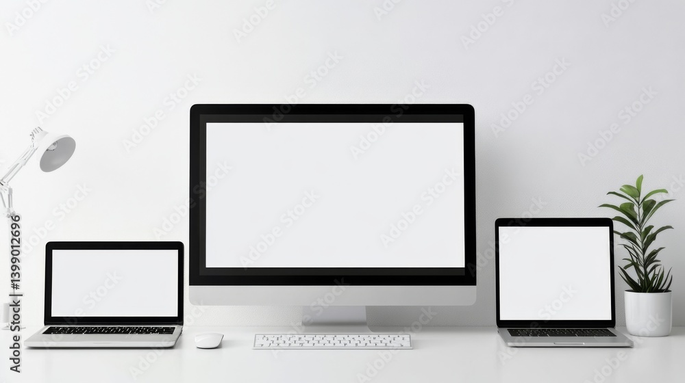 Multi device png screen, blank design space set Multi device png screen, blank design space set