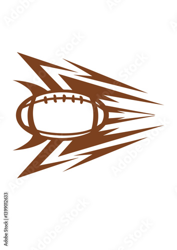 ballon rugby logo vitesse rotation