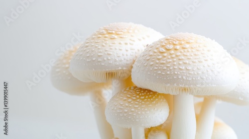 Obraz na płótnie Cluster of delicate white mushrooms w salonie