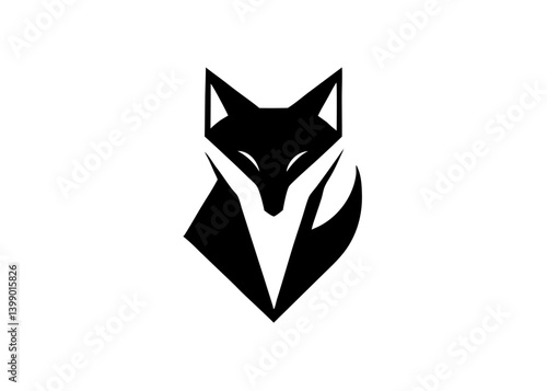 Fox Abstract Silhouette: A sleek and artistic rendering of a fox silhouette, showcasing clean lines and a minimalist design that captures the essence of the wild animal.