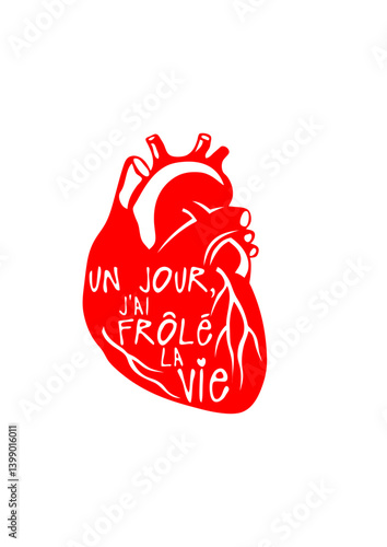 un jour frole la vie citation coeur humour