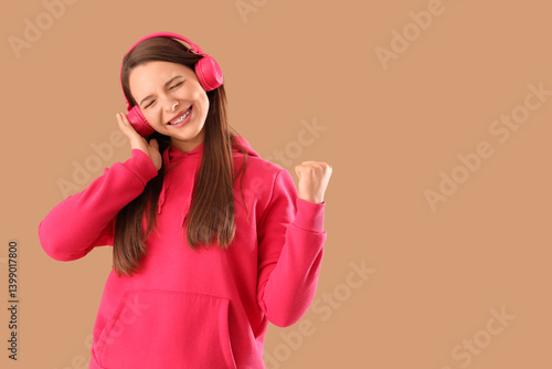 Beautiful young happy woman...