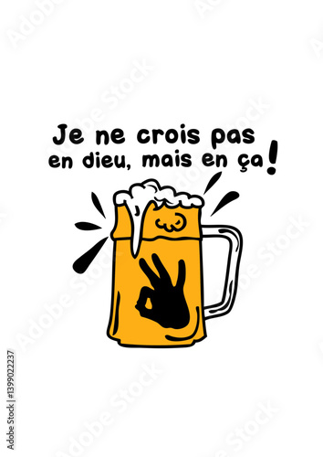 crois pas dieu biere boisson verre humour alcool