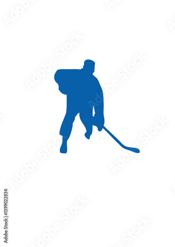Photography street hockey joueur
